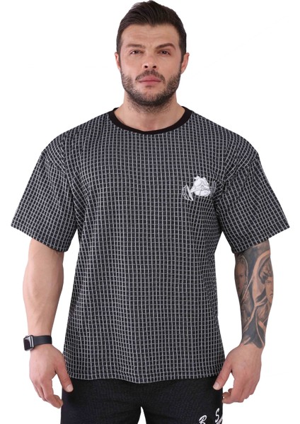 Spor T-Shirt Geniş Kesim Oversize Üst Big Sam 2770