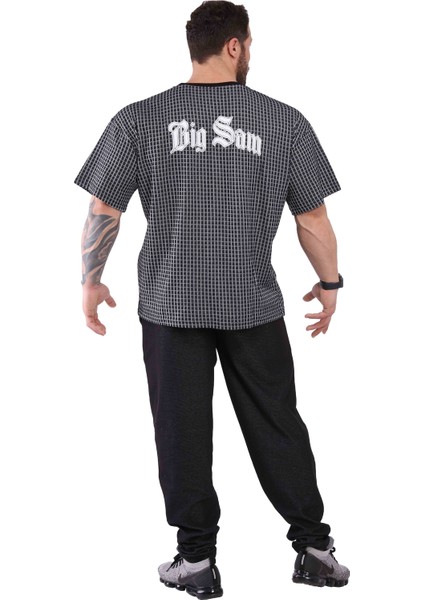 Spor T-Shirt Geniş Kesim Oversize Üst Big Sam 2770