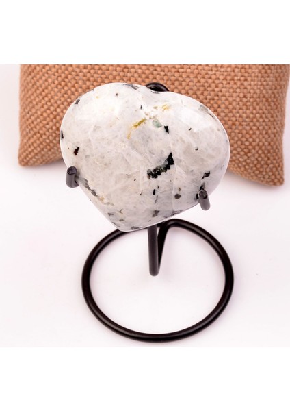 Ay Taşı Kalp Kütle - Metal Standlı - 136 Gr. fiyatları