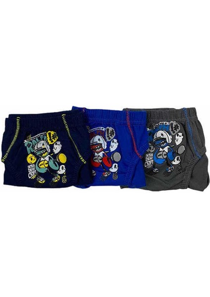 0138 Erkek Çocuk Renkli Slip Külot 6 Adet fiyatları