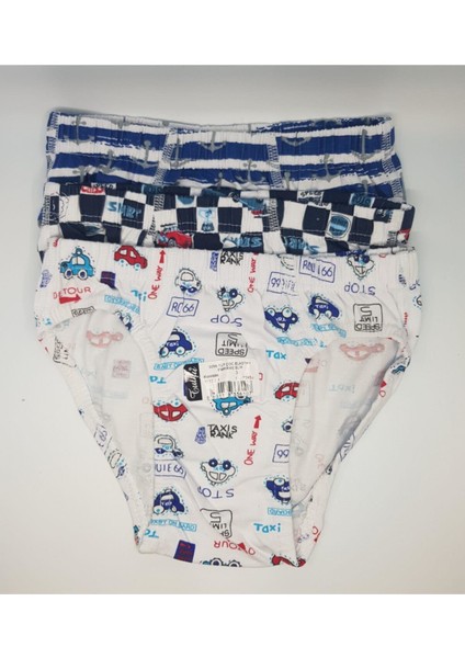 0255 Erkek Çocuk Elastan Slip Külot 6 Adet