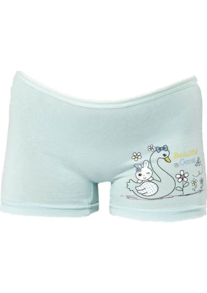 Kız Çocuk Baskılı Likralı Boxer 12 Adet - 3409