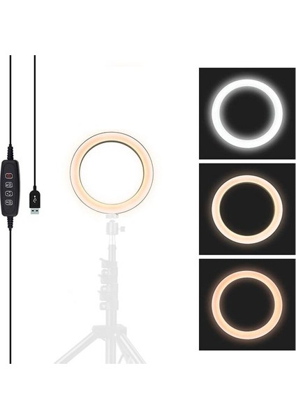 8'' Ring Light - Tiktok - Youtube - Kuaför - Makyaj - (Işık Ayağı Hediyeli) fiyatları