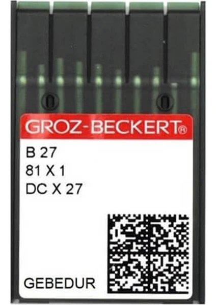 Groz Beckert GB DCX27 Yanmaz Overlok Iğne 10 No