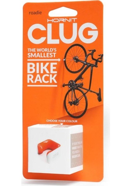 Clug Roadie Bisiklet Duvar Askısı Lastik Uyumu 23-32MM Turuncu