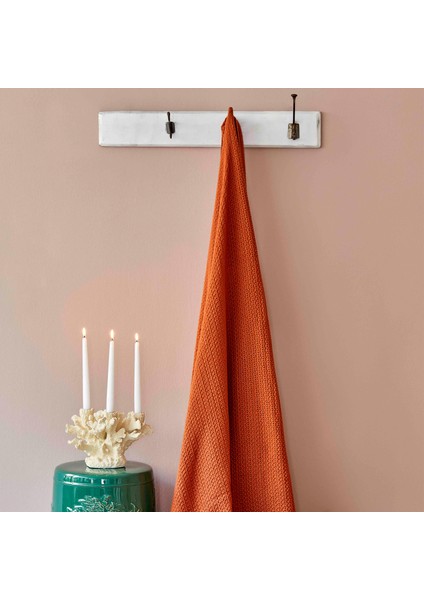 Back To Basic Kiremit Çift Kişilik Örgü Battaniye