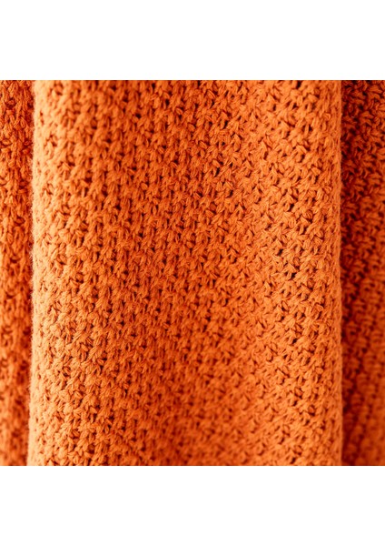 Back To Basic Kiremit Çift Kişilik Örgü Battaniye fiyatları