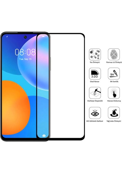 Huawei P Smart 2021 Ekran Koruyucu 9d Tam Kaplama