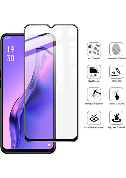 Oppo A31 Ekran Koruyucu 9d Tam Kaplama