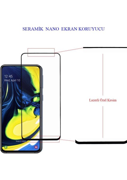 Samsung A90 Ekran Koruyucu Seramik Nano Tam Kaplama