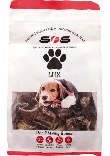 Doğal Kurutulmuş Köpek Ödülü Mix Paket 250 g