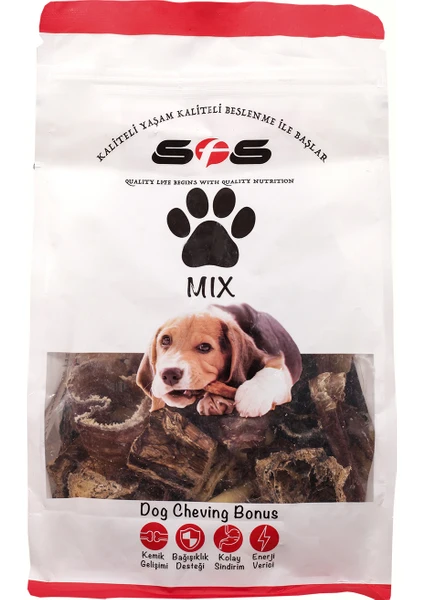 SFS Doğal Kurutulmuş Köpek Ödülü Mix Paket 250 g