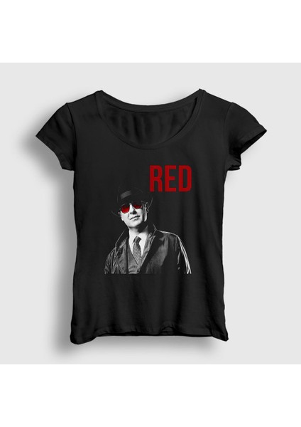 Kadın Siyah Red The Blacklist T-Shirt