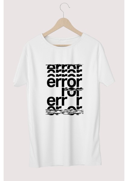 Error Baskılı Erkek T-Shirt