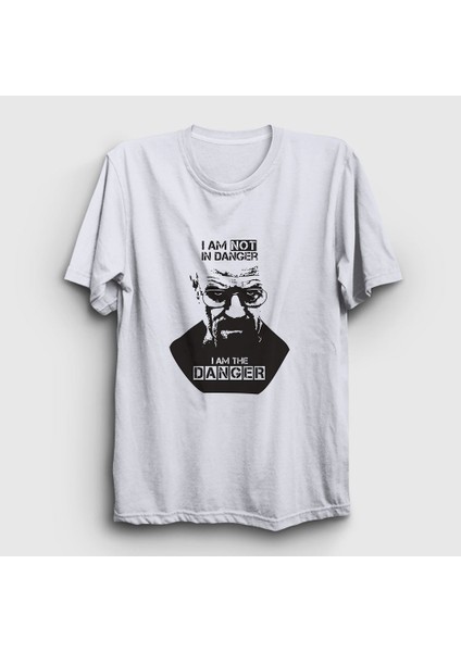 Unisex Beyaz Danger Breaking Bad T-Shirt