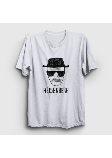 Unisex Beyaz Heisenberg Breaking Bad T-Shirt