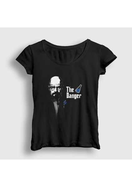 Kadın Siyah Danger V3 Breaking Bad T-Shirt