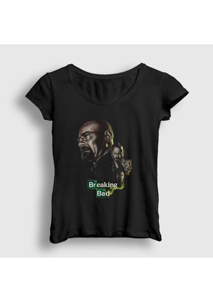 Kadın Siyah Final Breaking Bad T-Shirt