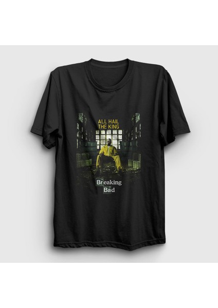 Unisex Siyah King Breaking Bad T-Shirt