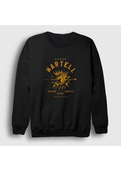 Unisex Siyah Martell Game Of Thrones Sweatshirt
