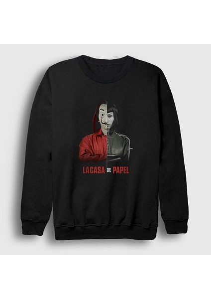 Unisex Siyah Tokyo V3 La Casa De Papel Sweatshirt