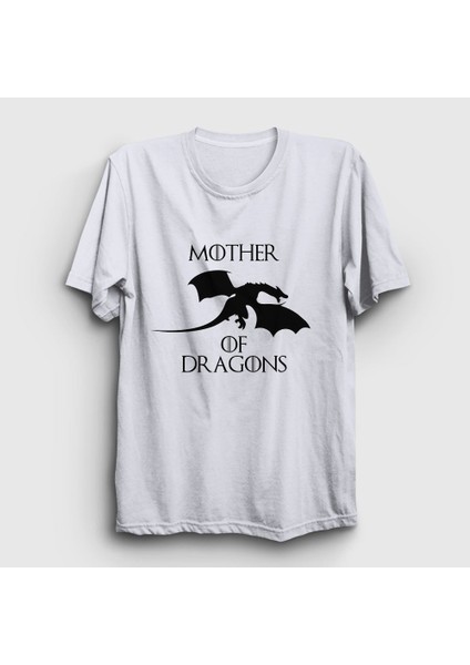 Unisex Beyaz Mother Of Dragons Game Of Thrones T-Shirt