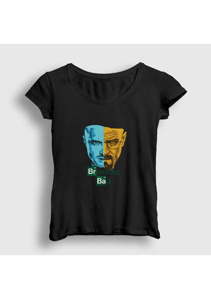 Kadın Siyah Team Breaking Bad T-Shirt