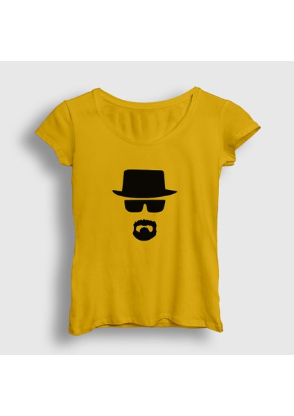 Kadın Sarı Silhouette Breaking Bad T-Shirt