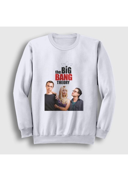 Unisex Beyaz Cover The Big Bang Theory Sweatshirt