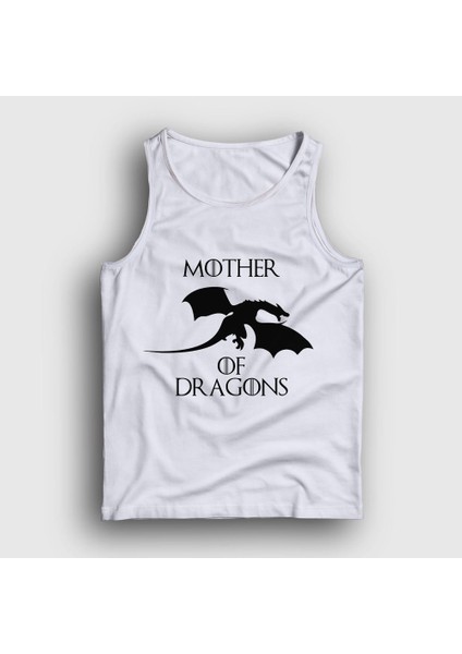 Unisex Beyaz Mother Of Dragons Game Of Thrones Atlet