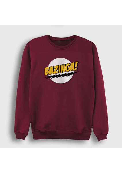 Unisex Bordo Bazinga The Big Bang Theory Sweatshirt