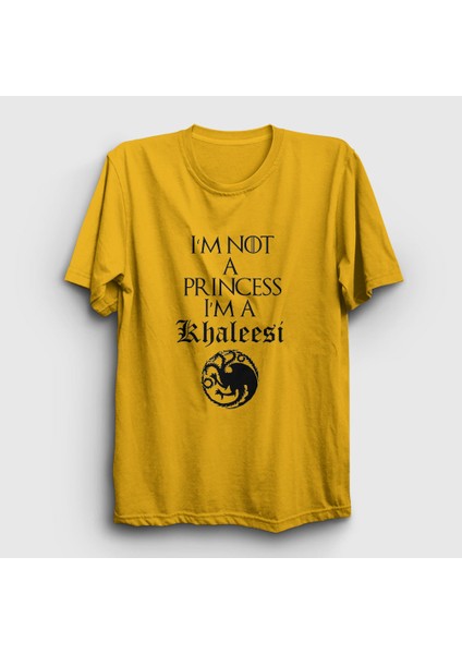 Unisex Sarı Princess Game Of Thrones T-Shirt