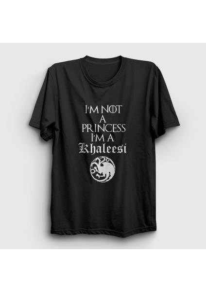 Unisex Siyah Princess Game Of Thrones T-Shirt