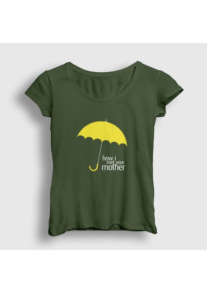 Kadın Haki Umbrella How I Met Your Mother T-Shirt