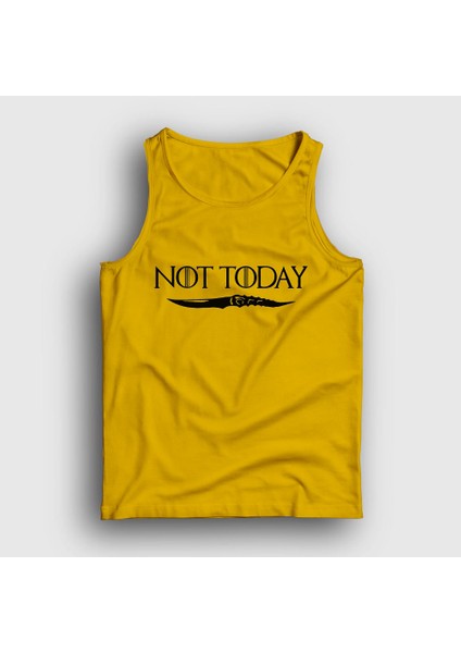 Unisex Sarı Not Today Game Of Thrones Atlet