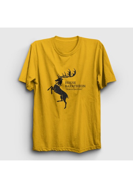 Unisex Sarı Baratheon Game Of Thrones T-Shirt