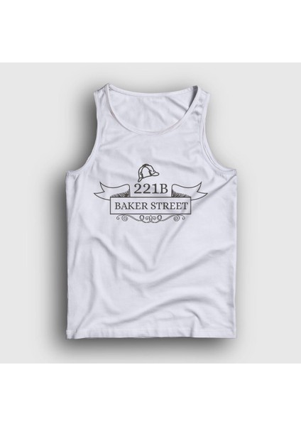 Unisex Beyaz 221B Sherlock Holmes Atlet