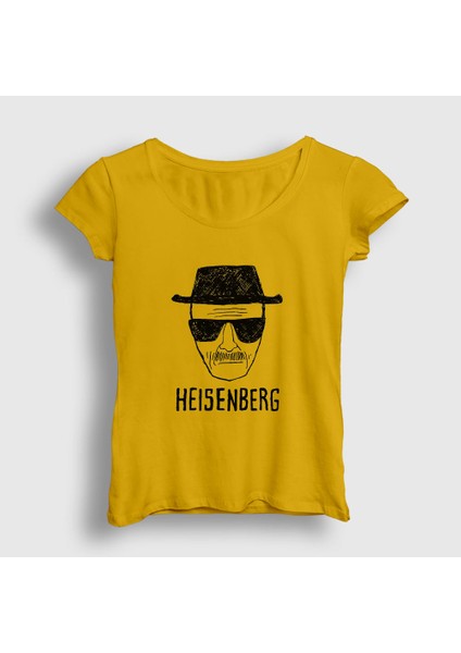 Kadın Sarı Heisenberg Breaking Bad T-Shirt