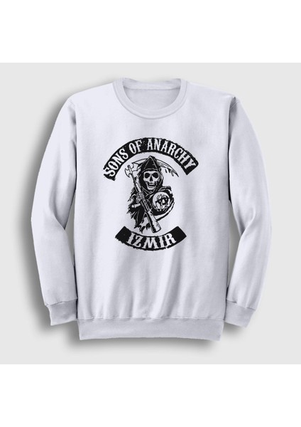 Unisex Beyaz Izmir Sons Of Anarchy Sweatshirt