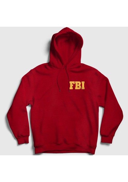 Unisex Kırmızı Fbi The Blacklist Kapüşonlu Sweatshirt