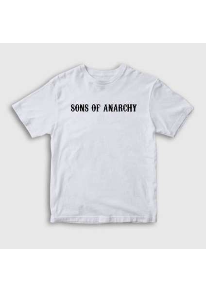 Unisex Çocuk Beyaz Sons Of Anarchy T-Shirt