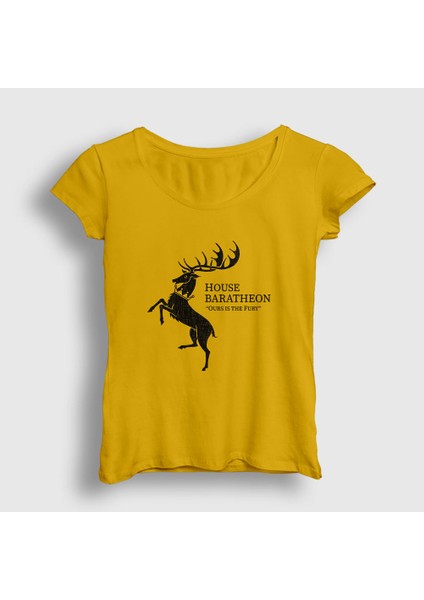 Kadın Sarı Baratheon Game Of Thrones T-Shirt
