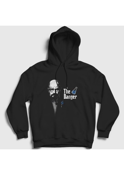 Unisex Siyah Danger V3 Breaking Bad Kapüşonlu Sweatshirt
