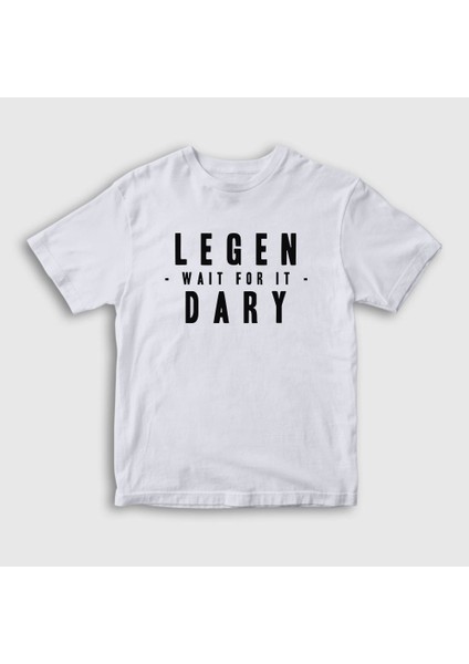 Unisex Çocuk Beyaz Legendary How I Met Your Mother T-Shirt