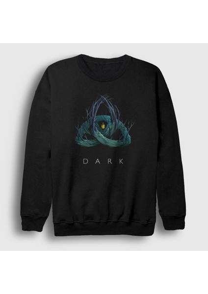 Unisex Siyah Forest Dark Sweatshirt
