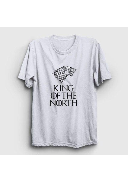 Unisex Beyaz King Game Of Thrones T-Shirt