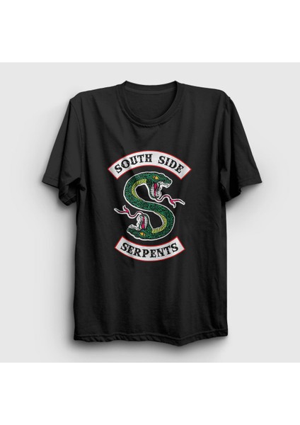 Unisex Siyah South Side Serpents Riverdale T-Shirt