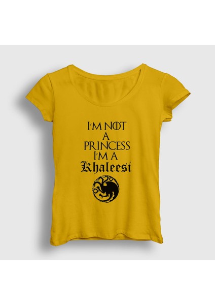 Kadın Sarı Princess Game Of Thrones T-Shirt
