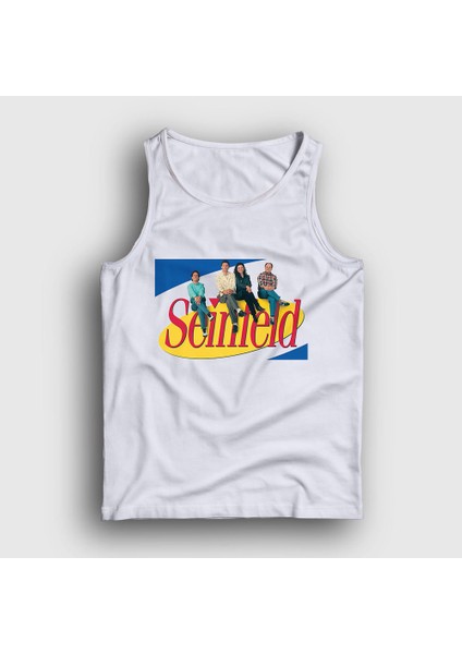 Unisex Beyaz Seinfeld Atlet