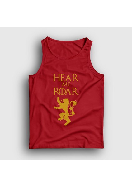 Unisex Kırmızı Roar Game Of Thrones Atlet